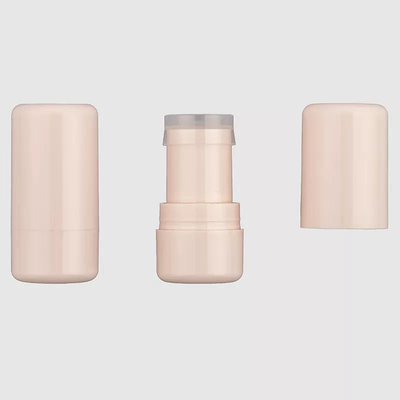Embalagem de blush ou hidratação arredondada
